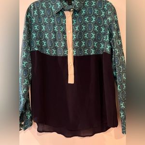 JCrew Tunic Silk size 12